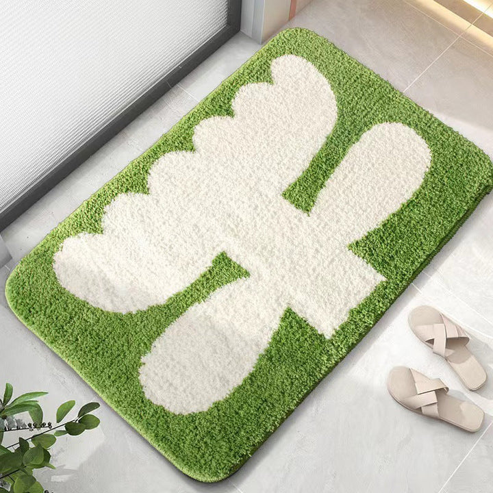 Decorative Floral Bath Mat Kalsten