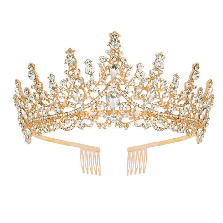 Ladies Rhinestone Tiara with Sparkling Gemstones Kalsten