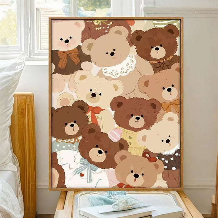 Cute Bear-Themed Decorative Wall Art Kalsten