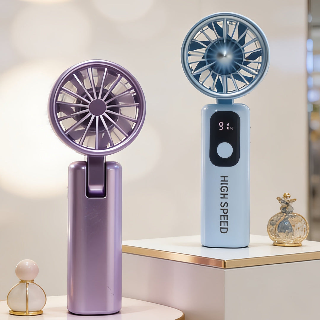 Ladies portable high-speed fan with LCD display Kalsten
