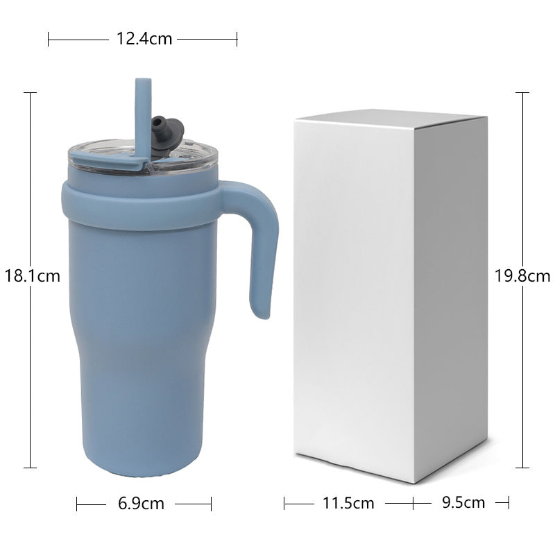 Unisex drinking cup with straw Kalsten