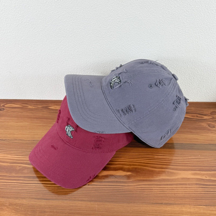 Men's Distressed Adjustable Baseball Cap Kalsten