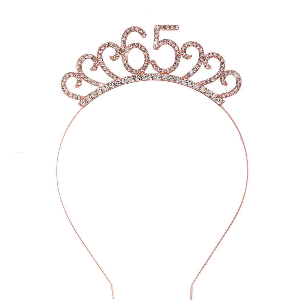 Ladies Crystal Tiara with Custom Designed Number Motif Kalsten