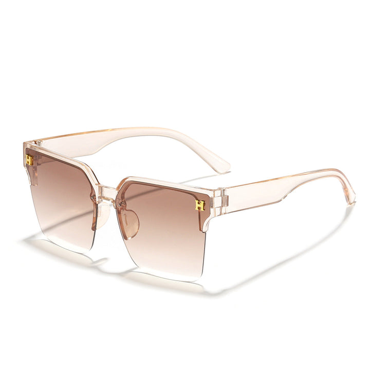 Women's modern square sunglasses with transparent frame Kalsten