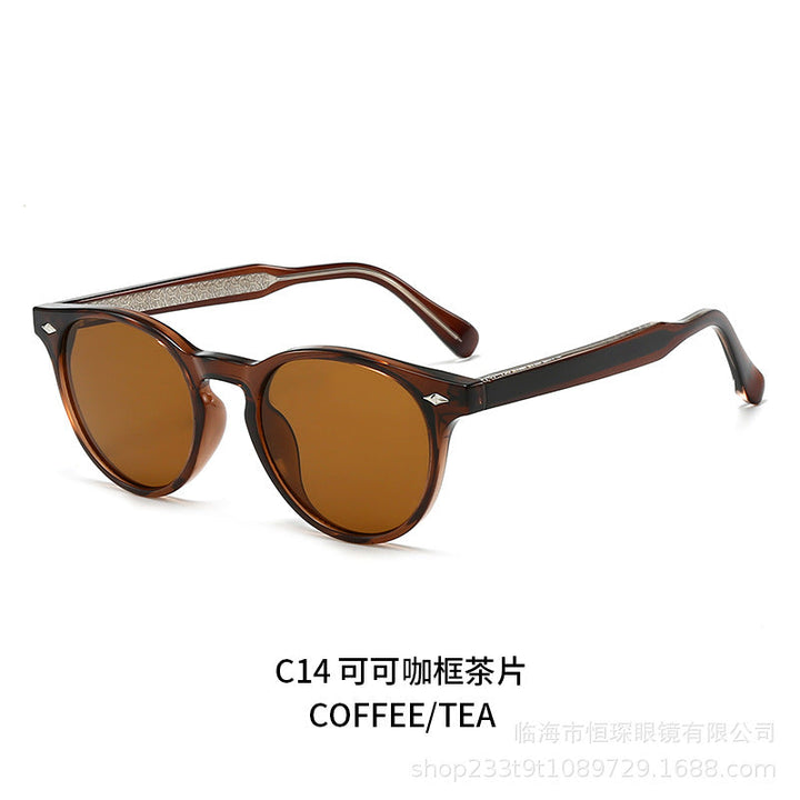 Women round sunglasses in stylish retro design Kalsten