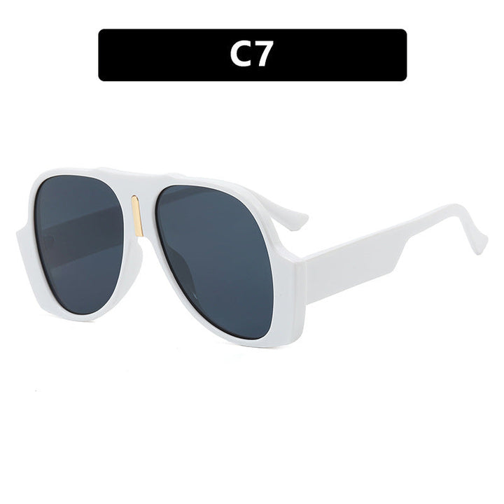 Women's square sunglasses with unique animal pattern frame and UV protection Kalsten