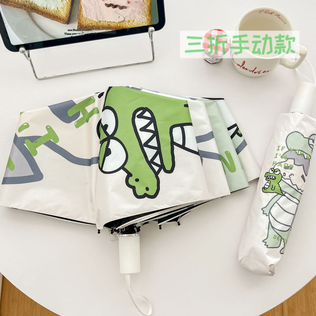 Ladies practical folding umbrella with innovative drip design Kalsten