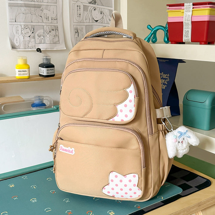 Cute Animal-Themed Multi-Pocket School Backpack