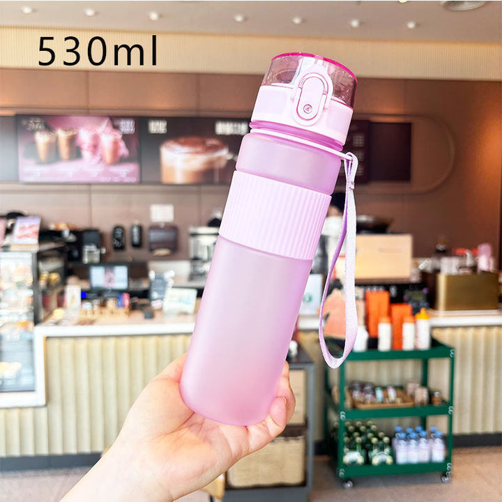 Ladies practical and leak-proof drinking bottle with integrated carrying strap Kalsten