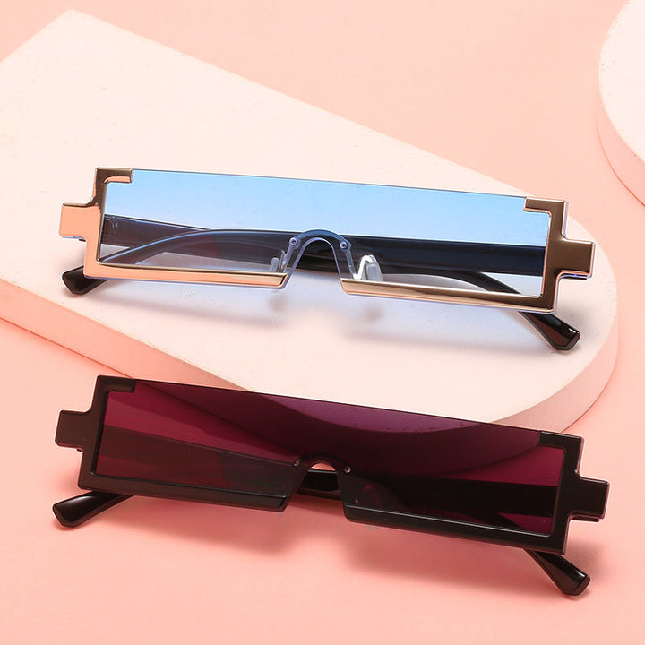 Ladies futuristic sunglasses with unique geometric design Kalsten