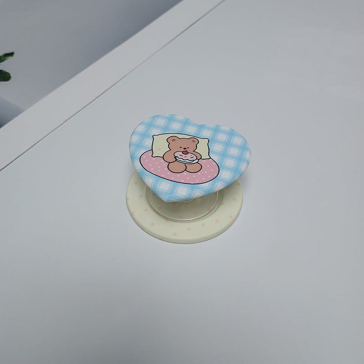 Heart-Shaped Character Phone Grip Kalsten