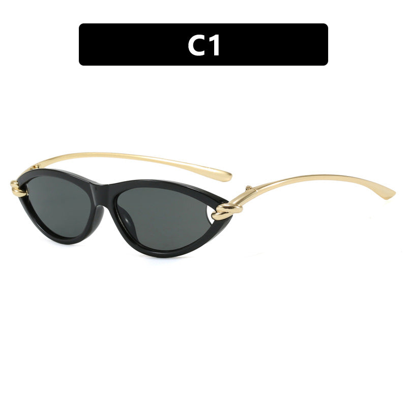 Women's Cat-Eye Sunglasses with Elegant Metal Frame and Protective UV Filter Kalsten