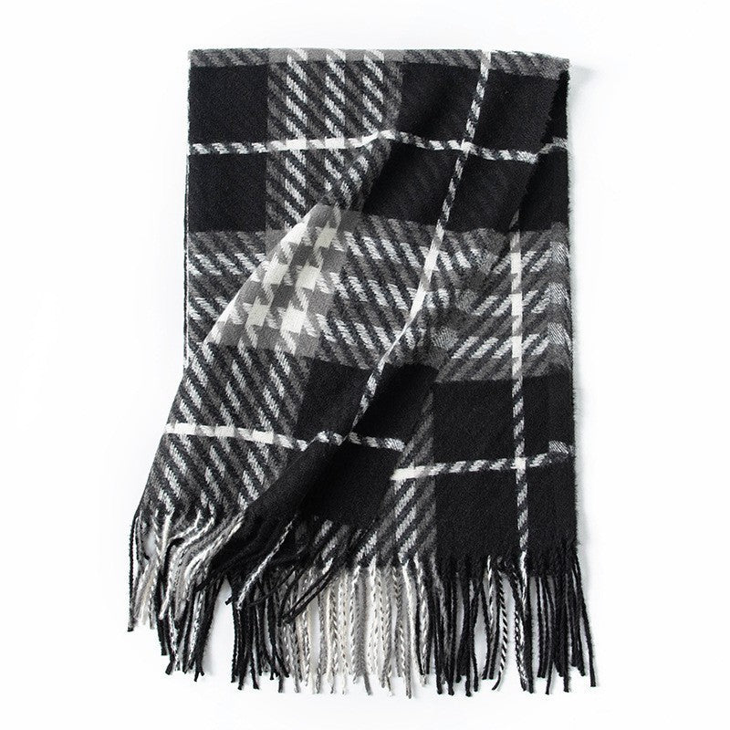 Women Checked Wool Coat Kalsten