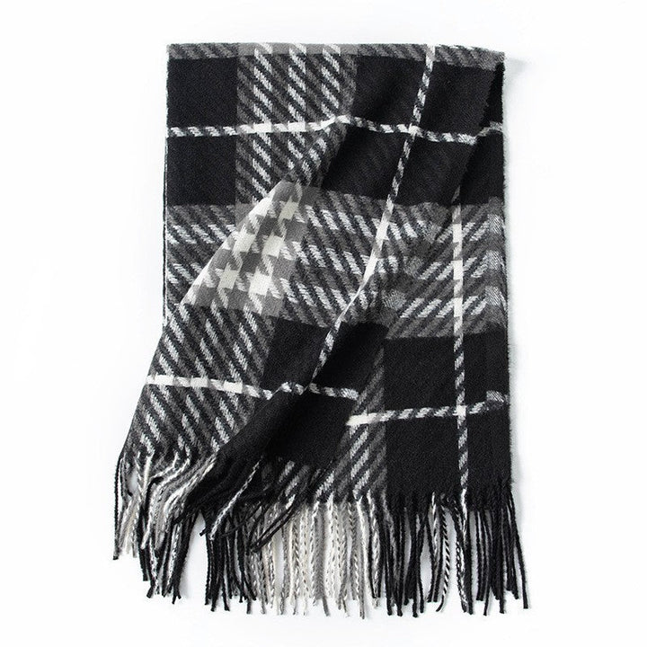 Women Checked Wool Coat Kalsten