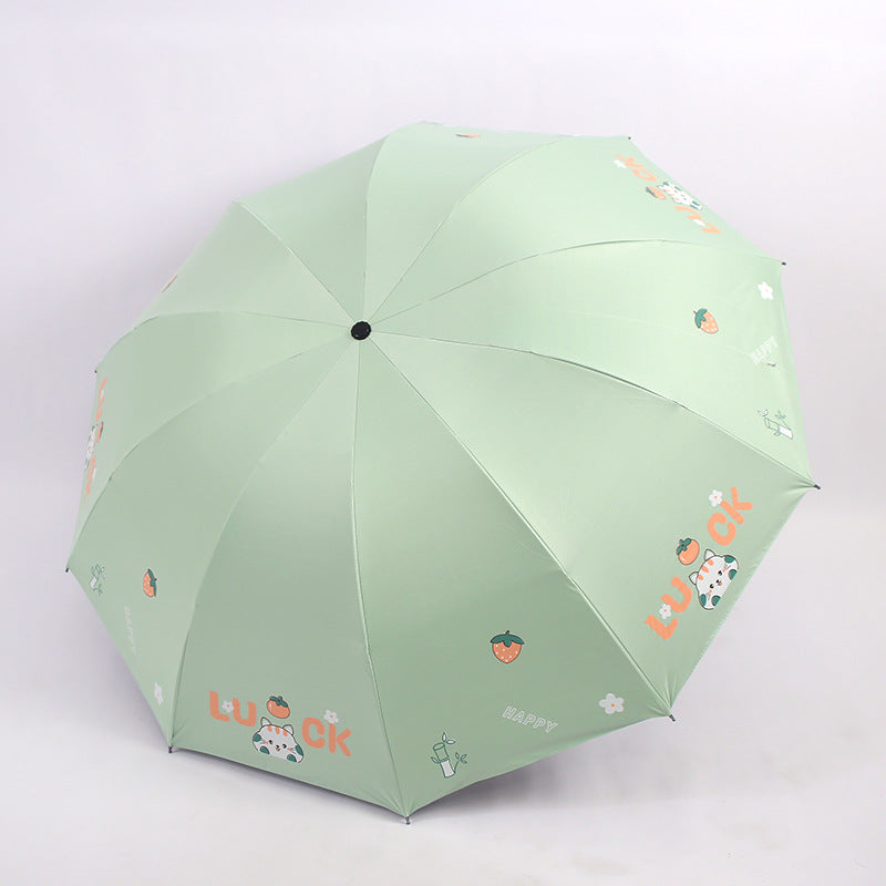 Women's Foldable Umbrella with Colorful Design Kalsten
