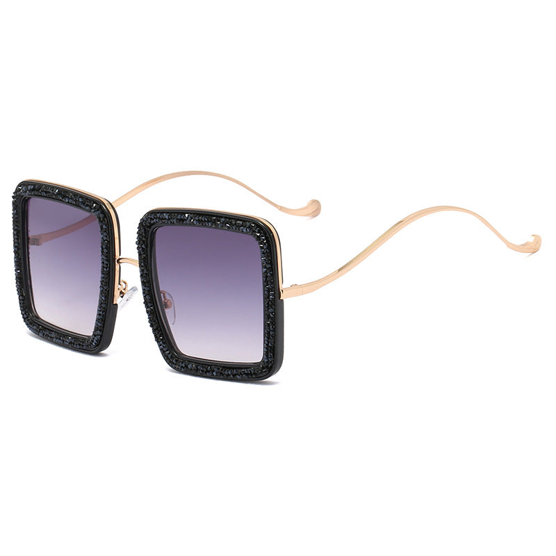 Women's glamorous sunglasses with sparkling crystal frame Kalsten