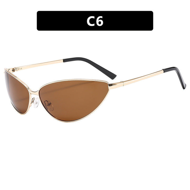 Women's Cat-Eye Sunglasses with Fashionable Metal Frame Kalsten