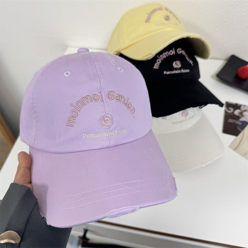 Women's Embroidered Casual Sun Protection Cap Kalsten