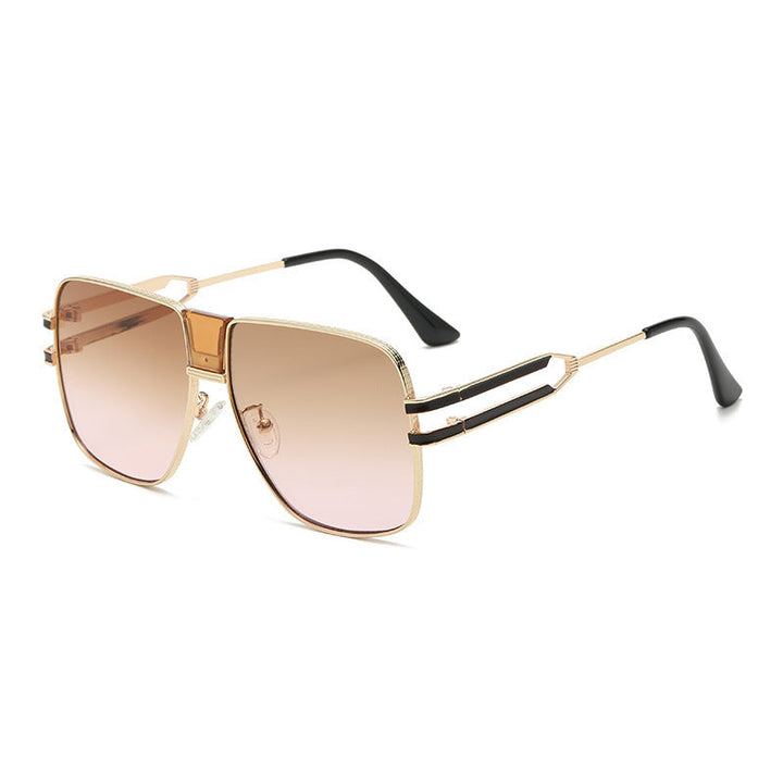 Women modern square sunglasses with elegant metal frame Kalsten