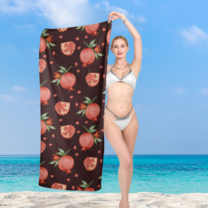 Beach towel with vibrant floral design Kalsten