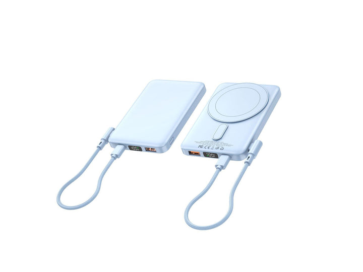 Portable power bank with integrated wireless charger and digital display Kalsten