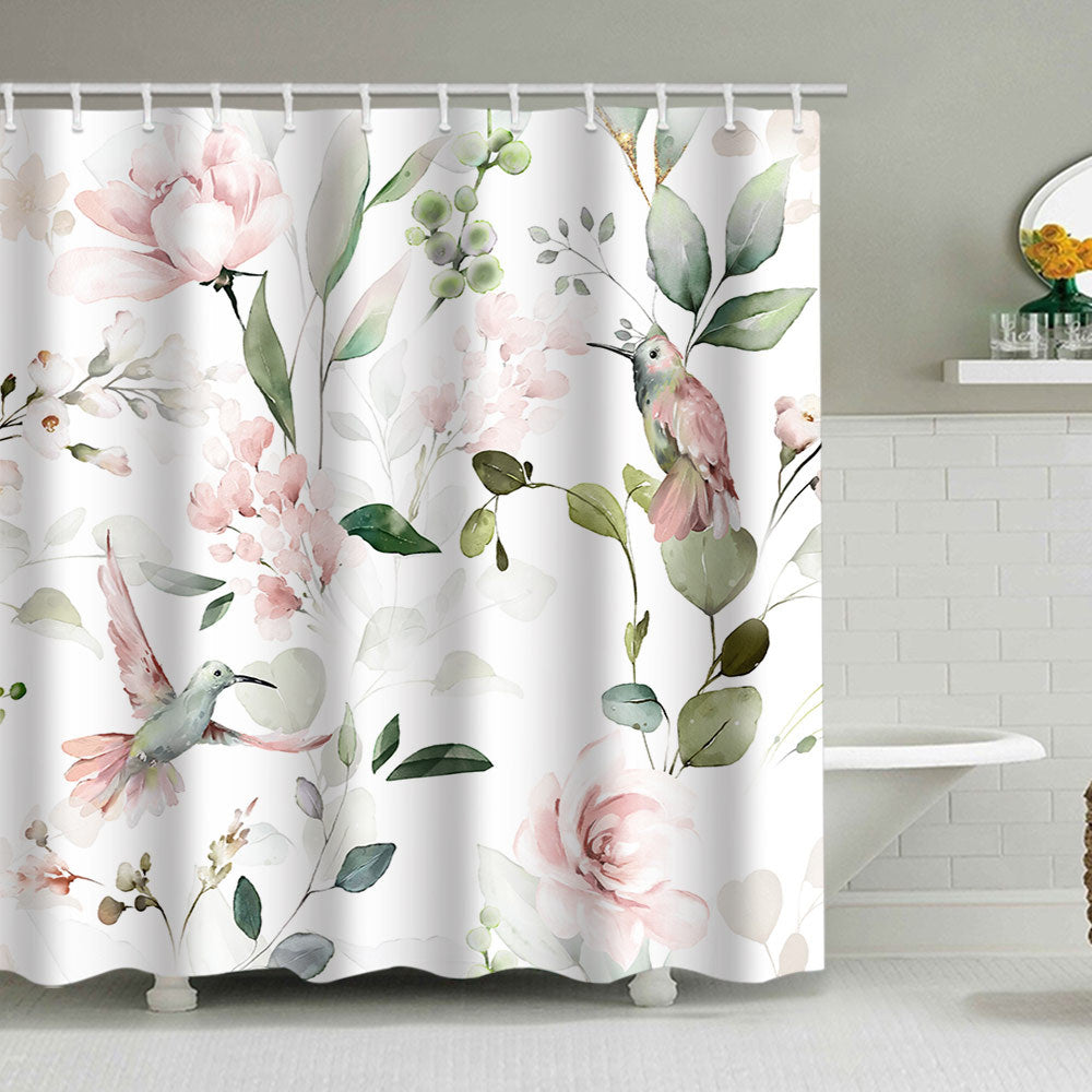 Floral Patterned Shower Curtain Kalsten