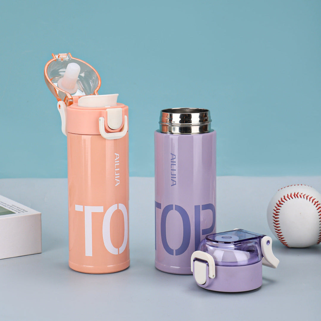 Women's Innovative Drink Bottle with Flip Top Closure Kalsten