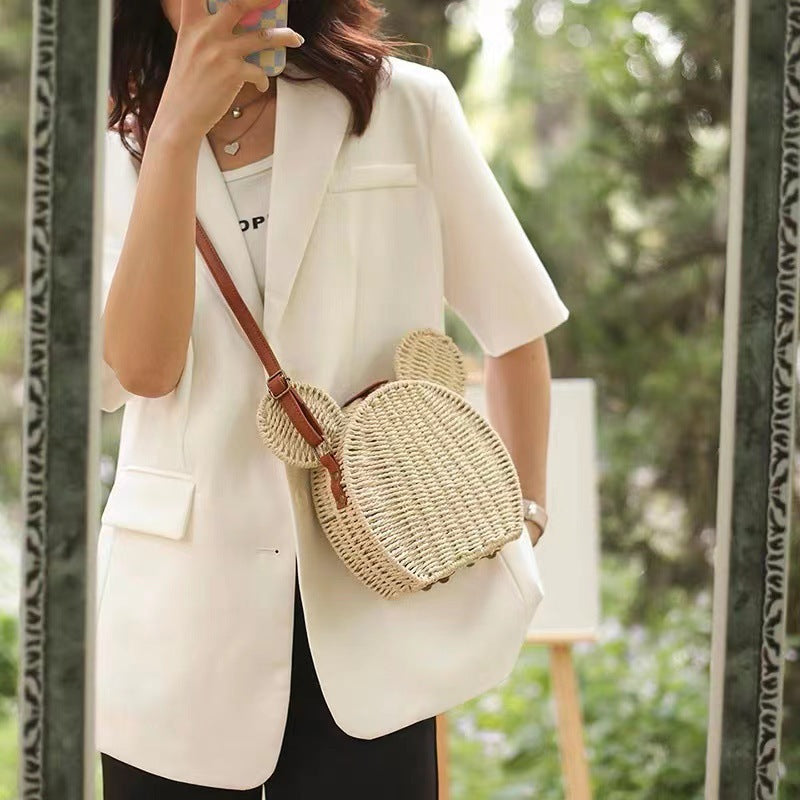 Women's shoulder bag with playful ear design Kalsten