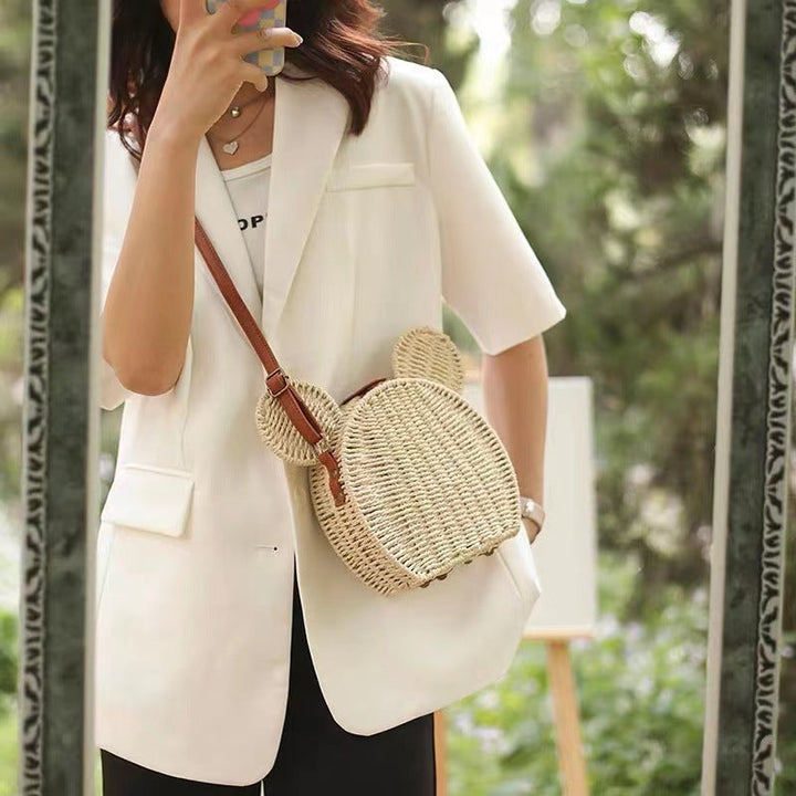 Women's shoulder bag with playful ear design Kalsten