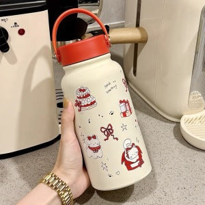 Ladies' insulation drinking bottle with creative animal design and practical flip lid Kalsten