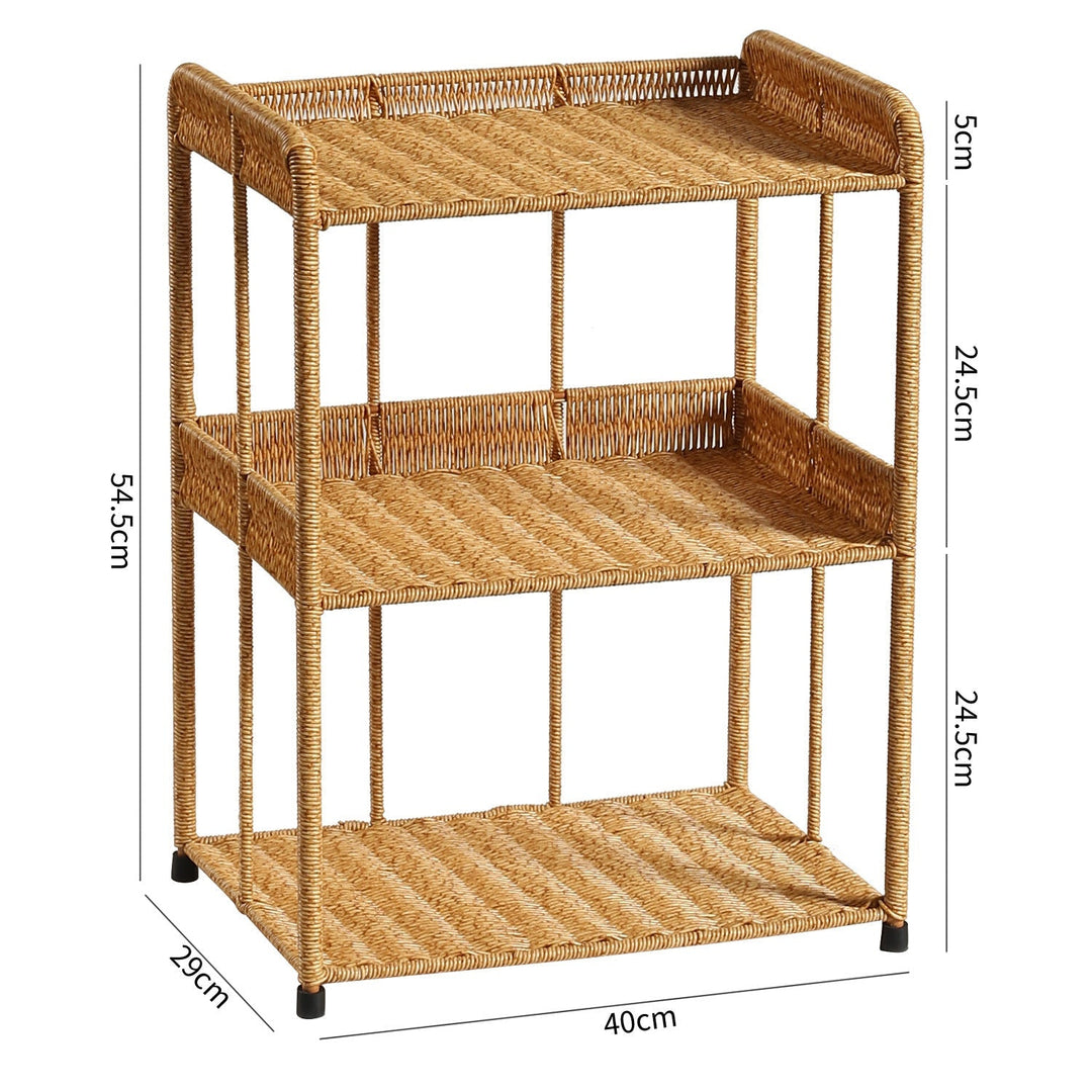 Three-Tier Open Weave Storage Rack Kalsten