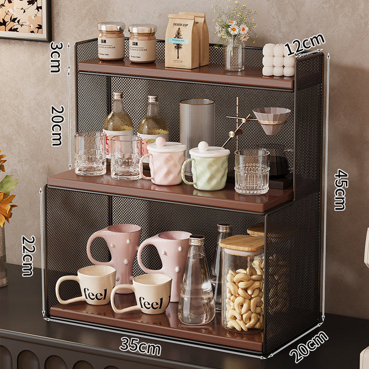 Three-Tiered Metal Kitchen Storage Rack Kalsten