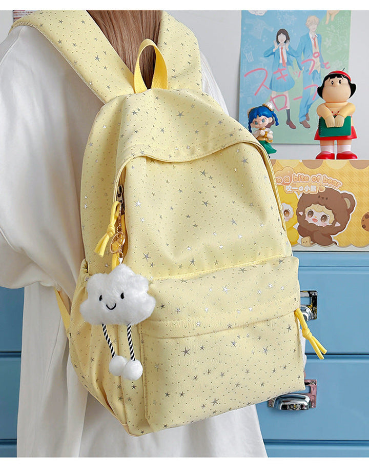 Fashionable backpack with sparkling star motif Kalsten