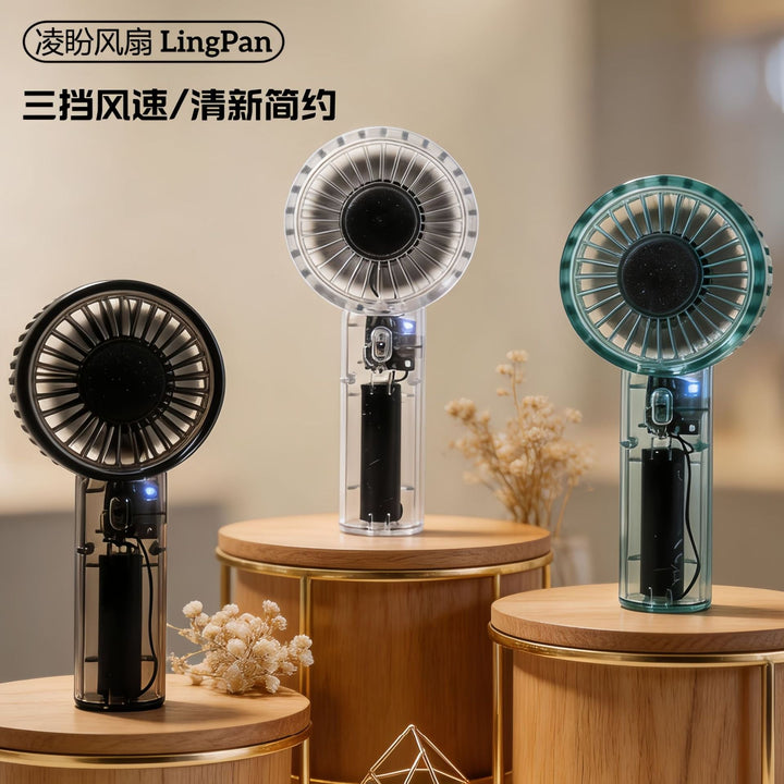Women Portable USB Handheld Fan with Flexible Head Adjustment Kalsten