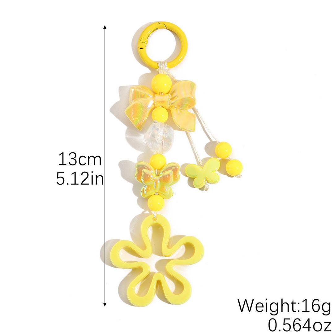 Playful keychain with flower and butterfly details Kalsten