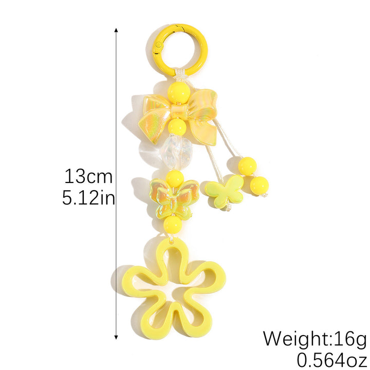 Playful keychain with flower and butterfly details Kalsten