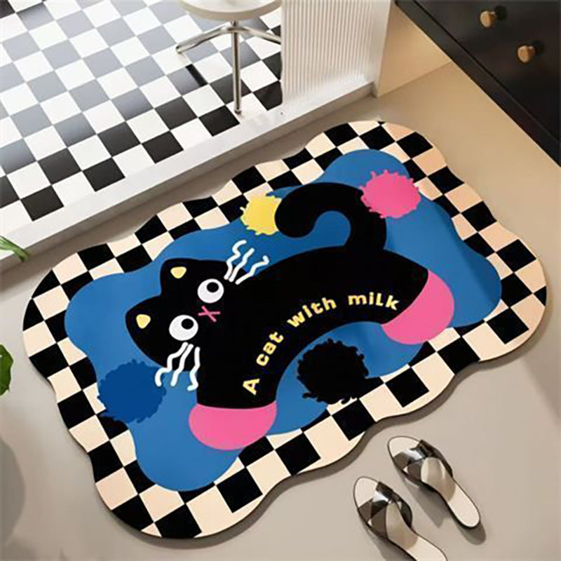 Decorative Cartoon-Themed Bath Mat Kalsten