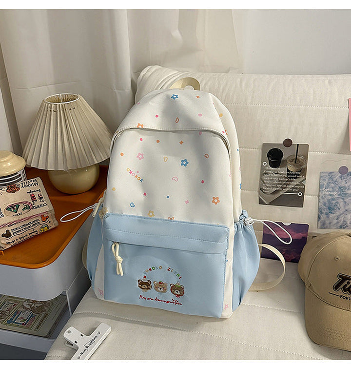 Creative Floral Pattern School Backpack