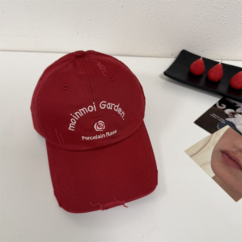 Women's Embroidered Casual Sun Protection Cap Kalsten