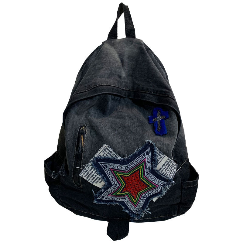 Artistic Denim School Backpack Kalsten