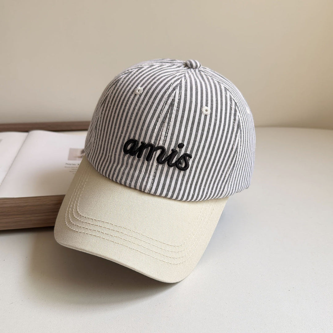 Women's Striped Cotton Baseball Cap Kalsten