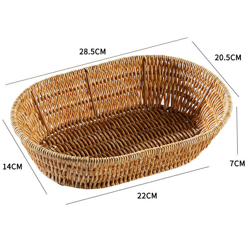 Unisex Rectangular Braided Basket with Ergonomic Design Kalsten