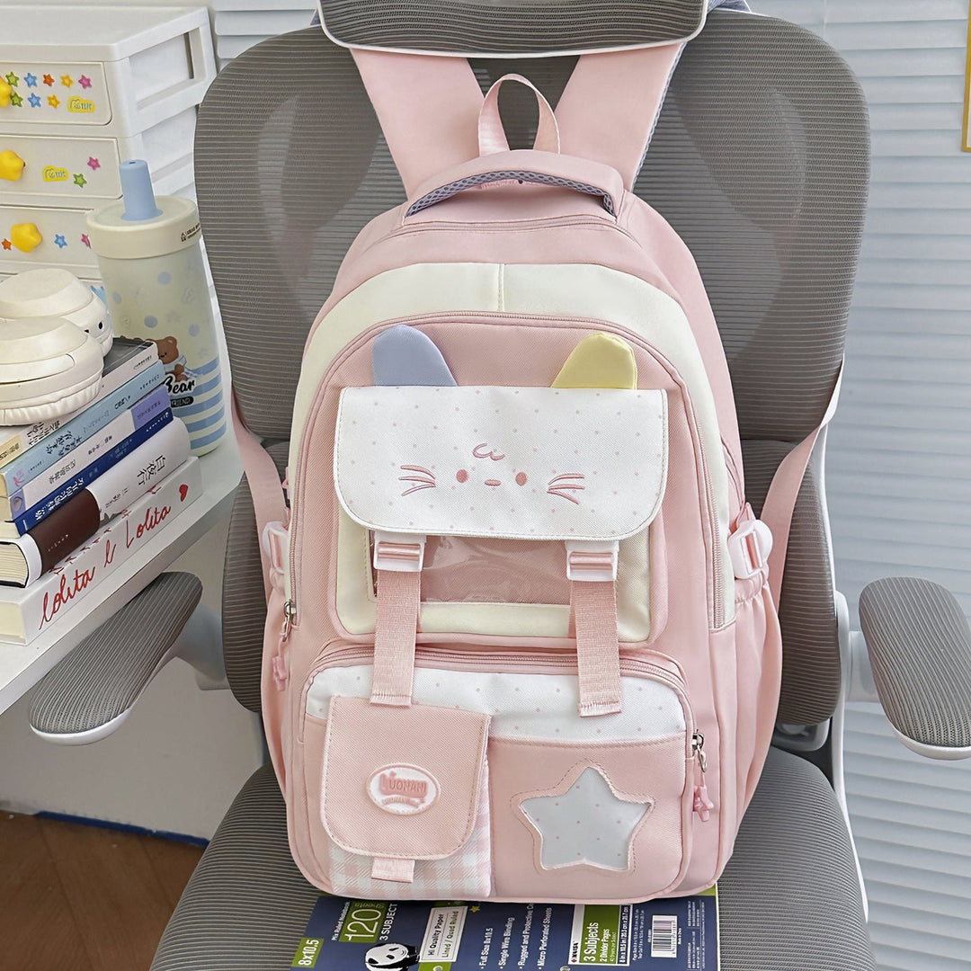 Cute Cat-Eared School Backpack