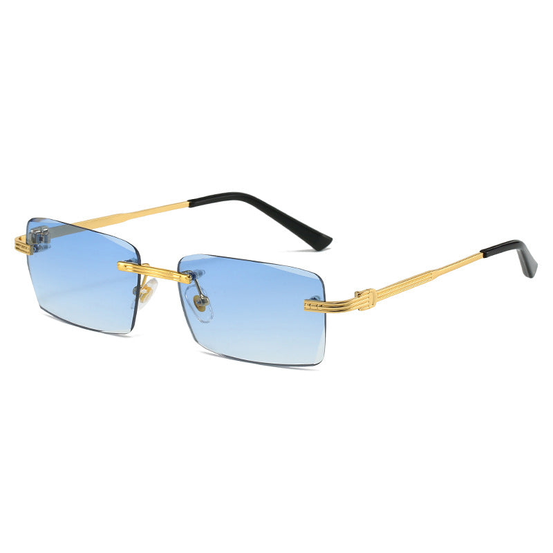 Ladies exclusive geometric sunglasses with luxury metal frame and polarized lenses Kalsten