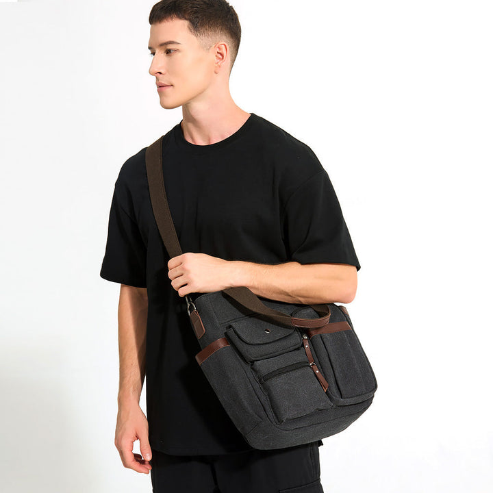 WoMulti-Pocket Canvas Tote Bag Kalsten