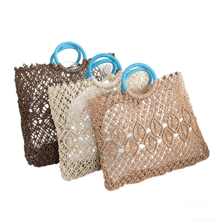 Macramé Tote Bag with Artistic Designs Kalsten