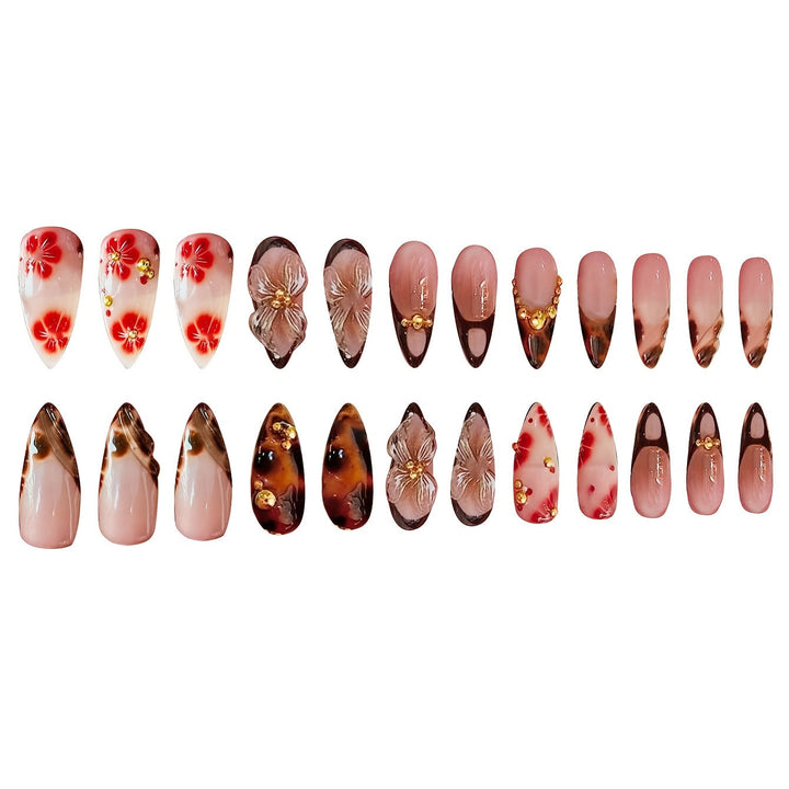 Artistic Stiletto Press-On Nail Art Set Kalsten