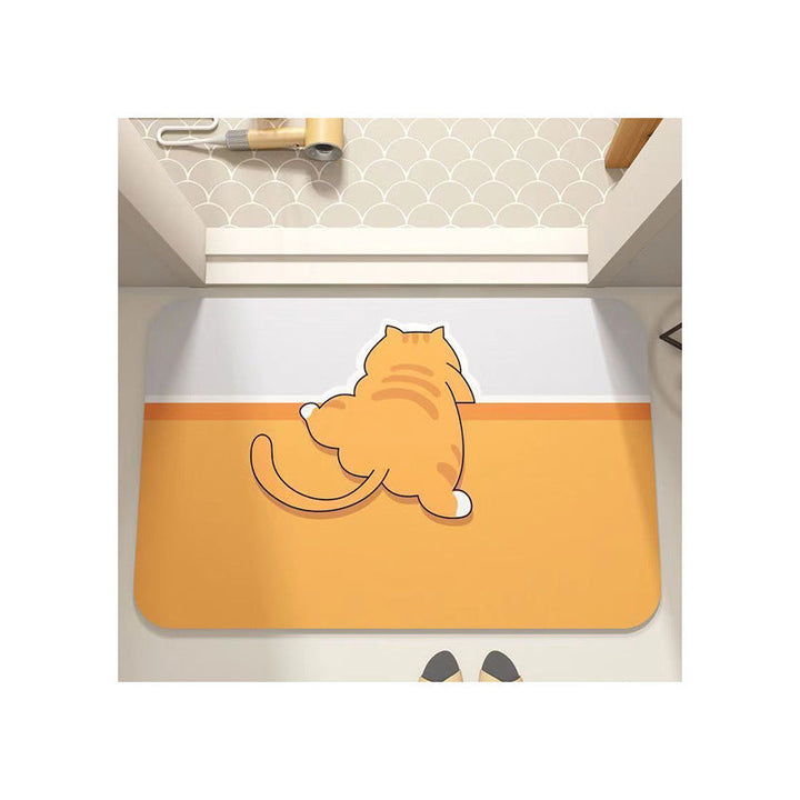 Cartoon Bunny-Themed Soft Bath Mat Kalsten