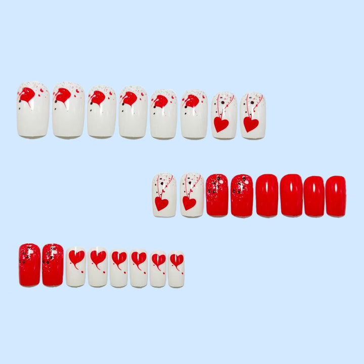 Artificial nails with creative heart design Kalsten