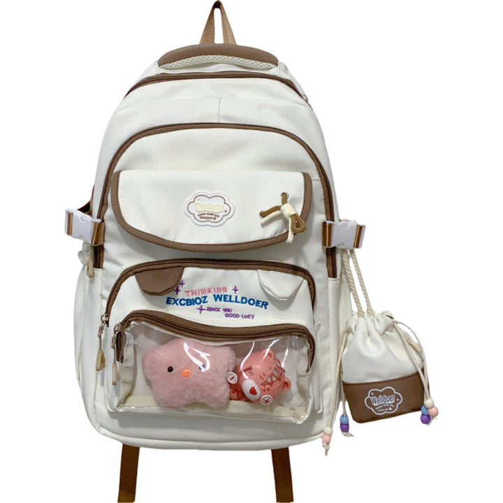 Multi-Compartment Transparent Travel School Backpack Kalsten